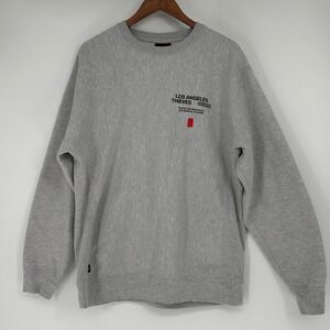 LA 100 Thieves 2022 Crewneck Sweatshirt Mens XL Gray Graphic Fleece COD Cozy